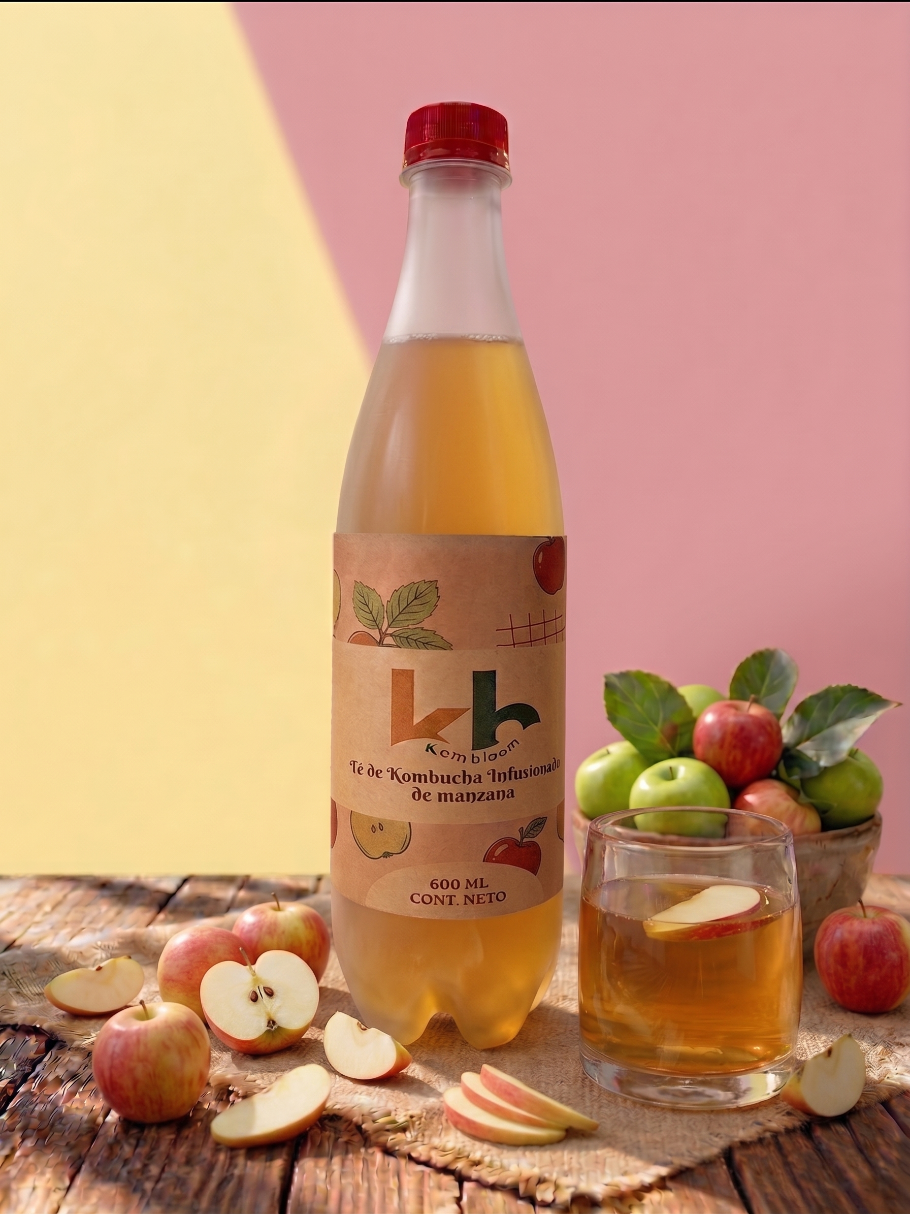 Bebida sabor manzana